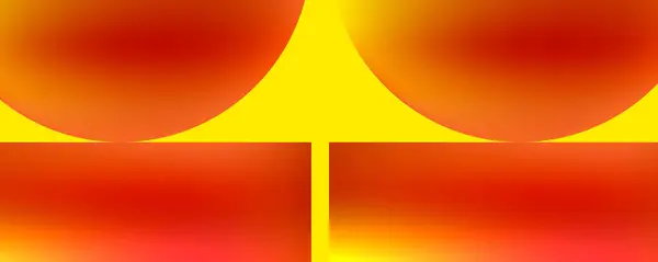 Jantarové Oranžové Odstíny Mísí Červeném Žlutém Pozadí Tvoří Symetrický Symbol — Stockový vektor