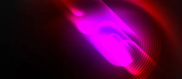 明亮的紫色 粉色和洋红色的混合灯光照亮了黑暗的背景 产生了令人目瞪口呆的视觉效果 让人想起了蓝色的气体 — 图库矢量图片