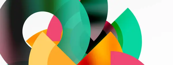 Živý Geometrický Obrazec Kruhy Trojúhelníky Různých Odstínech Odstínech Purpurové Barvy — Stockový vektor