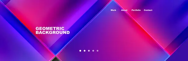 Geometric Background Purple Red Blue Gradient High Quality 스톡 벡터