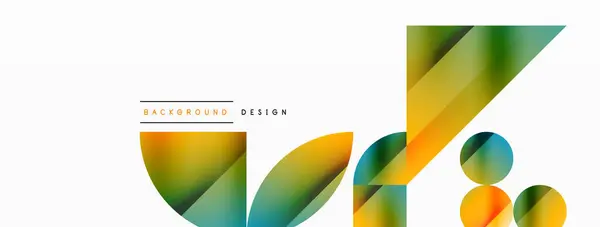 Vibrant Logo Featuring Geometric Design White Background Liquid Shapes Rectangular Illustrazioni Stock Royalty Free