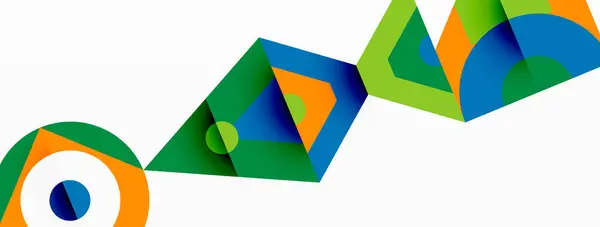 Творческий Рисунок Треугольниками Прямоугольниками Оттенками Оттенками Электрического Синего Симметрией Белый — стоковый вектор