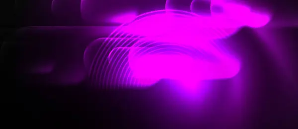 Ein Leuchtendes Violettes Leuchten Erhellt Den Dunklen Hintergrund Und Schafft — Stockvektor