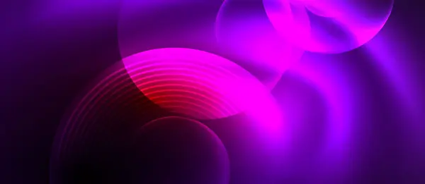 Levande Lila Bakgrund Med Lysande Cirkel Mitten Kombinationen Violett Rosa — Stock vektor