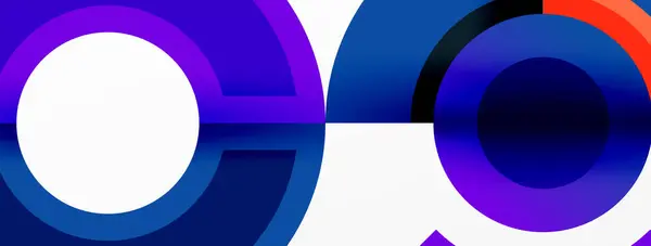 蓝色和紫色的标志 中间有一个白色的圆圈 高质量的 免版税图库插图