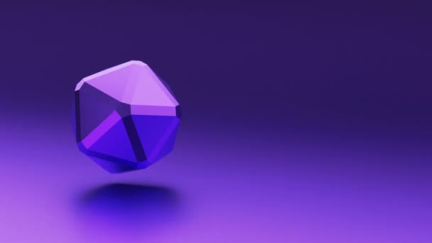3D低抽象金属几何形状工艺背景 — 图库视频影像