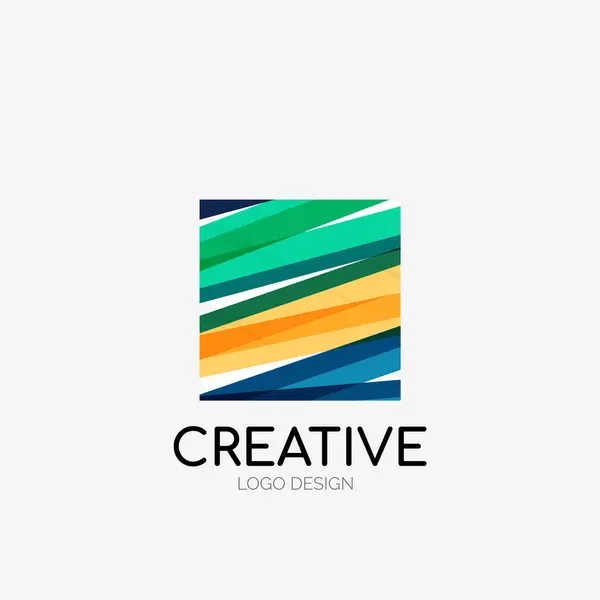 Красочный Логотип Словом Креативный Высокое Качество — стоковый вектор