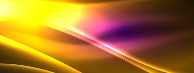 Sarı ve mor renkli canlı renkler, büyüleyici bir günbatımı gökyüzünü andıran makro fotoğraftaki karanlık bir arkaplan üzerinde çarpıcı bir desen oluşturur.