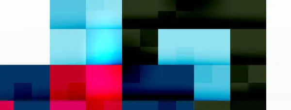 Design Features Array Colorful Rectangles Resembling Tetris Game Tints Shades — стоковий вектор