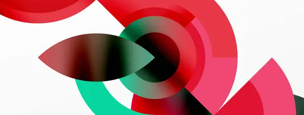 Detaljeret Nærbillede Pulserende Rød Grøn Cirkel Ren Hvid Baggrund Dette – Stock-vektor