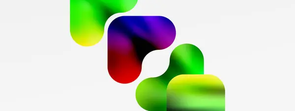 Logotipo Vibrante Con Colorido Tonos Arcoíris Sobre Fondo Blanco Diseño — Vector de stock