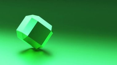 3d küp metalik geometrik şekilli tekno arka plan. Yüksek kaliteli FullHD görüntüler