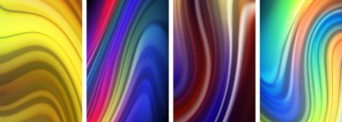 Morun, Violet 'in, Magenta' nın ve Electric Blue 'nun beyaz bir tuvalde birlikte döndüğü canlı bir renk karışımı. Sanatsal bir resim gösterisi büyüleyici bir desen yaratıyor.