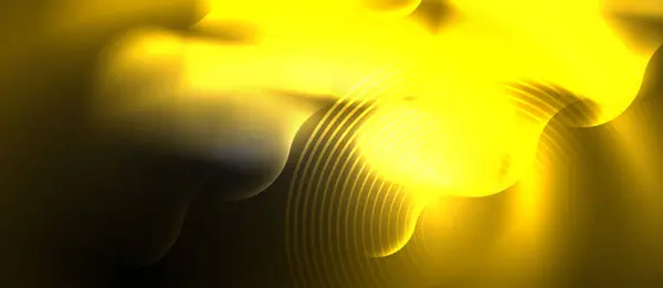 Una Luz Amarilla Suave Atraviesa Oscuridad Asemejándose Pétalo Brillante Contra — Archivo Imágenes Vectoriales