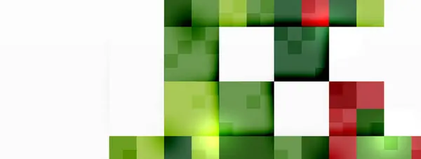 Буква Складається Зелених Червоних Прямокутників Розташованих Симетричному Візерунку Білому Тлі Ліцензійні Стокові Ілюстрації