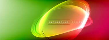 Renkli bir arkaplanın ortasında parlayan bir daire, otomotiv ışığı altında sıvı kehribar turuncu bir içecek gibi, mercekli astronomik bir nesneye benzer bir görsel etki yaratır.