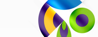 A vibrant logo with a blue, purple and yellow circle pattern surrounding a striking electric blue circle. The design is filled with symmetry and art, featuring shades of violet and magenta clipart