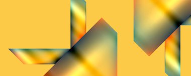 Renkli metalik geometrik şekiller. Duvar Kağıdı, Sancak, Arkaplan, Kart, Kitap İllüstrasyonu, İniş Sayfası