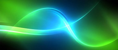 Elektrik mavi ve gök mavisi dalgalar karanlık bir zemin üzerinde birleşerek büyüleyici bir görsel etki yaratarak uzaydaki astronomik bir nesneyi anımsatıyor.