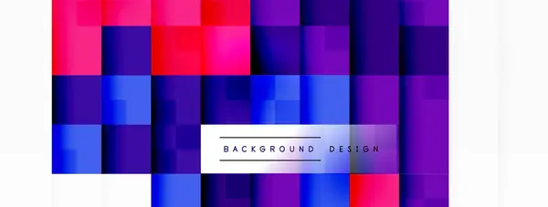 Ein Farbenfrohes Design Mit Rotem Blauem Und Lila Kariertem Hintergrund — Stockvektor