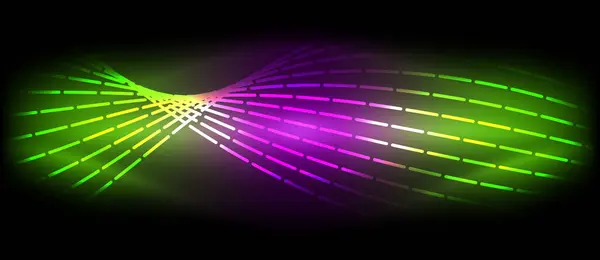 Ein Neonviolettes Magentafarbenes Und Gelbes Licht Erzeugt Einen Faszinierenden Visuellen — Stockvektor