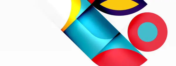 Ein Lebendiges Logo Mit Einem Bunten Muster Und Einem Blauen — Stockvektor