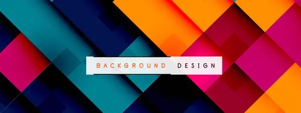 Vibrant Background Design Featuring Squares Tints Shades Electric Blue Magenta Vetores De Stock Royalty-Free