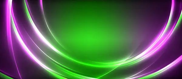 Canlı Bir Yeşil Mor Sıvı Dalgası Elektrik Mavisi Moru Andırıyor Telifsiz Stok Vektörler