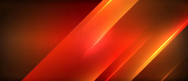 Bunte Bernsteinfarbene Und Orangefarbene Linien Auf Dunklem Hintergrund Erzeugen Einen — Stockvektor