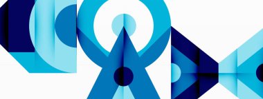 Mükemmelliğin sembolü olan mavi kurdele, beyaz arkaplan üzerinde simetrik şekilli gök mavisi geometrik şekiller ile çevrilidir ve elektrik mavisi ve su rengi paleti oluşturur.