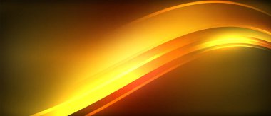 Parlayan bir kehribar ve turuncu dalga, gün batımının renklerini andıran karanlık gökyüzünü aydınlatır. Renkler güneşin renklerini taklit eder ve ufukta sıcak, yoğun bir sıcaklık yaratır.