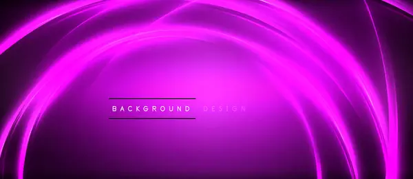 Purple Background Glowing Lines Features Colorfulness Shades Violet Pink Magenta — 图库矢量图片