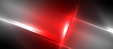 Siyah arka planda kırmızı ve beyaz bir ışık parlıyor. Yüksek kalite