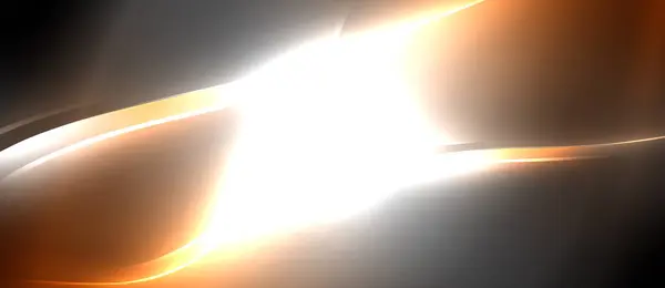 Amber Light Illuminating Dark Atmosphere Creating Contrast Black Background Brightness - Stok Vektor