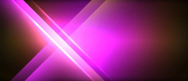 Neon parlayan daire ışınları, karanlıkta ışık saçan yuvarlak çizgiler, gezegen tarzı neon dalga çizgileri. Duvar kağıdı, afiş, arkaplan için enerji yüklü elektrik konsept tasarımı