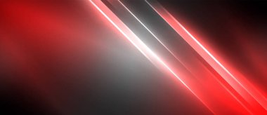 Neon dinamik köşegen ışık ışınları arka planı. Duvar kağıdı, bayrak, sunum, arkaplan için tekno dijital geometrik konsept tasarımı