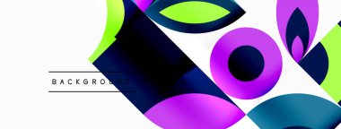 Çember ve taç yaprakları. Duvar kağıdı, Sancak, Arkaplan, Kart, Kitap İllüstrasyonu, İniş Sayfası için Geometrik güzel soyut şablon