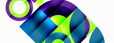 Çember ve taç yaprakları. Duvar kağıdı, Sancak, Arkaplan, Kart, Kitap İllüstrasyonu, İniş Sayfası için Geometrik güzel soyut şablon