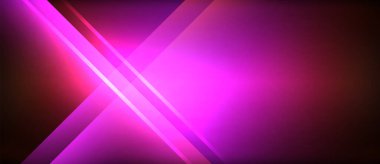 Neon parlayan daire ışınları, karanlıkta ışık saçan yuvarlak çizgiler, gezegen tarzı neon dalga çizgileri. Duvar kağıdı, afiş, arkaplan için enerji yüklü elektrik konsept tasarımı