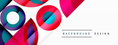 Geometrik soyut arkaplan tasarımı. Vektör illüstrasyonu