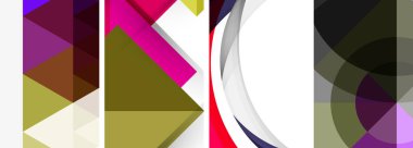 Çemberler, çizgiler ve üçgenlerle en düşük geometrik arkaplan