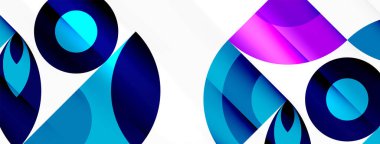 Çember ve taç yaprakları. Duvar kağıdı, Sancak, Arkaplan, Kart, Kitap İllüstrasyonu, İniş Sayfası için Geometrik güzel soyut şablon