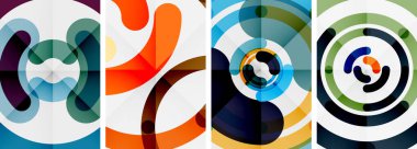 Renkli çember arka planlar. Duvar kağıdı, bayrak, arkaplan, kart, kitap illüstrasyonu için vektör illüstrasyonu, iniş sayfası