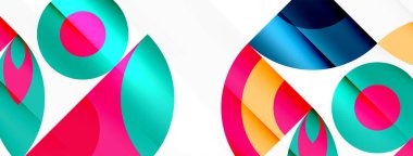 Çember ve taç yaprakları. Duvar kağıdı, Sancak, Arkaplan, Kart, Kitap İllüstrasyonu, İniş Sayfası için Geometrik güzel soyut şablon