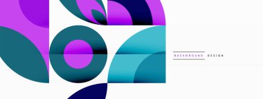 Çember ve taç yaprakları. Duvar kağıdı, Sancak, Arkaplan, Kart, Kitap İllüstrasyonu, İniş Sayfası için Geometrik güzel soyut şablon