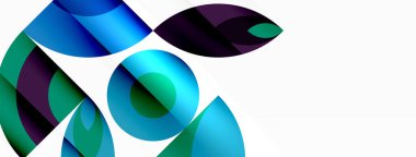 Çember ve taç yaprakları. Duvar kağıdı, Sancak, Arkaplan, Kart, Kitap İllüstrasyonu, İniş Sayfası için Geometrik güzel soyut şablon