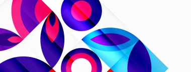 Çember ve taç yaprakları. Duvar kağıdı, Sancak, Arkaplan, Kart, Kitap İllüstrasyonu, İniş Sayfası için Geometrik güzel soyut şablon