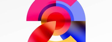 Yuvarlak elementler ve daireler geometrik minimum bileşim arka planı. Duvar Kağıdı, Sancak, Arkaplan, Kart, Kitap İllüstrasyonu, İniş Sayfası