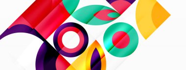 Çember ve taç yaprakları. Duvar kağıdı, Sancak, Arkaplan, Kart, Kitap İllüstrasyonu, İniş Sayfası için Geometrik güzel soyut şablon