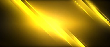 Neon parlayan daire ışınları, karanlıkta ışık saçan yuvarlak çizgiler, gezegen tarzı neon dalga çizgileri. Duvar kağıdı, afiş, arkaplan için enerji yüklü elektrik konsept tasarımı